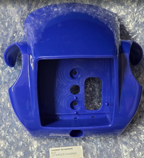 Koso LCD Cockpit, klein, Halterrahmen in blau