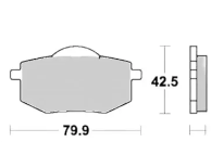 Scheibenbremsbelag MCB587SI/LMP216ST