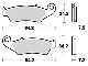 Scheibenbremsbelag MCB669SI/LMP294OR