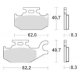 Scheibenbremsbelag MCB787SI/LMP435OR
