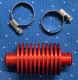 Zusatzk�hler Alu in rot f�r 20mm Schlauch