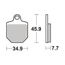 Scheibenbremsbelag MCB794RSI