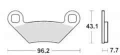Scheibenbremsbelag MCB 855 SI