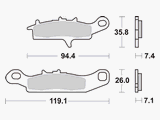 Scheibenbremsbelag MCB757SI/LMP401OR