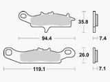 Scheibenbremsbelag MCB758SI/LMP398OR