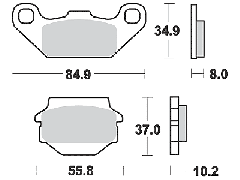 Scheibenbremsbelag MCB560SI/LMP191OR