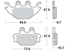 Scheibenbremsbelag MCB760SI/LMP410OR