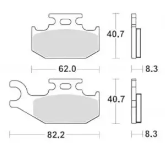 Scheibenbremsbelag MCB788SI/LMP436OR